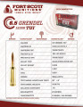 Fort Scott Munitions 6.5 Grendel 123gr Solid ammunition