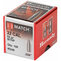 Hrndy Match 22cal .224 52gr 100ct 2249 Hornady