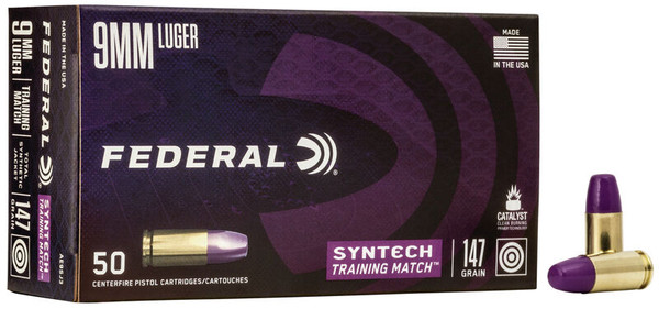 Federal 9mm Luger 147gr Total Synthetic Jacket (TSJ) ammunition