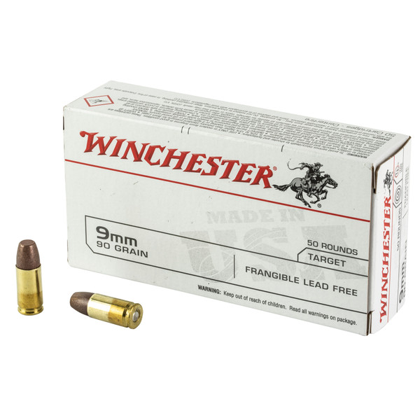 Winchester USA 9mm 90 Grain Frangible Lead Free