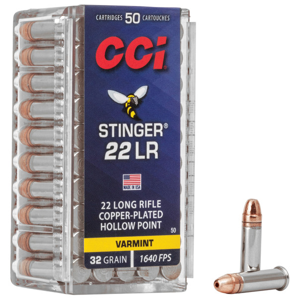CCI .22 LR 32gr Copper Plated Hollow Point (CPHP) ammunition