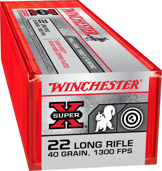 Winchester .22 LR 40gr Lead Round Nose (LRN) ammunition
