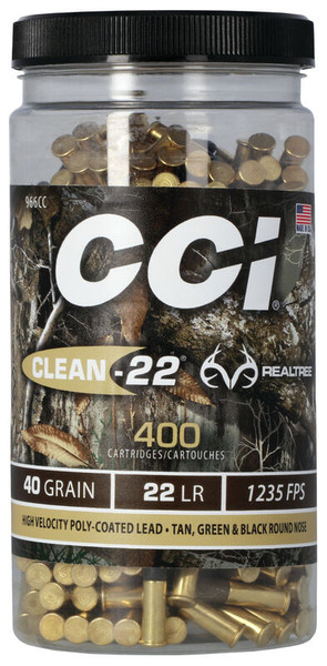 CCI Clean-22 .22 LR 40 Grain Lead Round Nose (LRN)