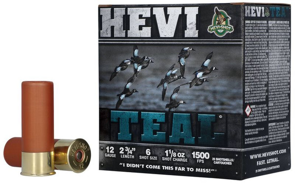 HEVI-Shot HEVI-Teal 12 Gauge 2.75" 1 1/8 oz. #6