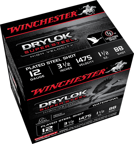 Winchester Drylok Super Steel 12 Gauge 3.5" 1 1/2 oz. BB Shot