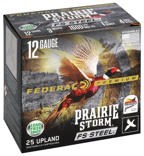 Federal Prairie Storm FS Steel 12 Gauge 3" 1 1/8 oz. #4