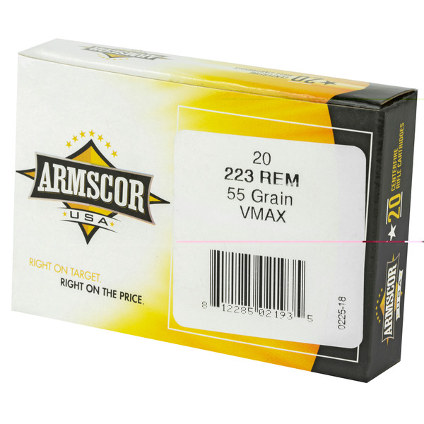 Armscor .223 Remington 55gr Hollow Point (HP) ammunition