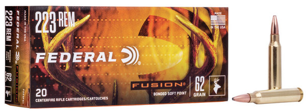 Federal .223 Remington 62gr Soft Point ammunition