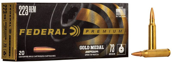 Federal .223 Remington 73gr Open Tip Match (OTM) ammunition