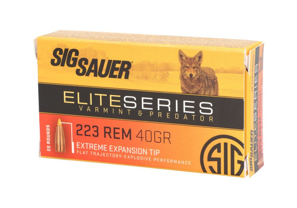 Sig Sauer Elite Varmint & Predator .223 Rem. 40 Grain Polymer Tipped