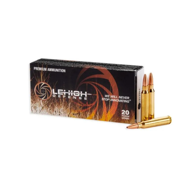 Lehigh Defense .223 Remington 55gr Hollow Point (HP) ammunition