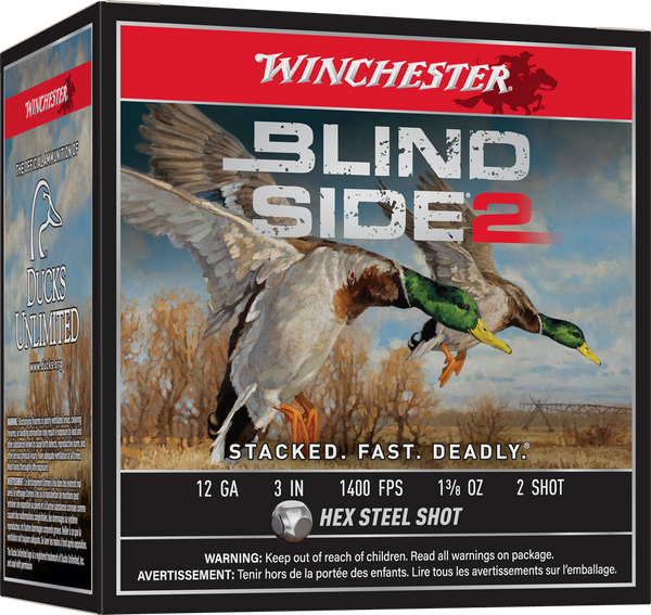 Winchester Blind Side 2 12 Gauge 3" 1 3/8 oz. #2