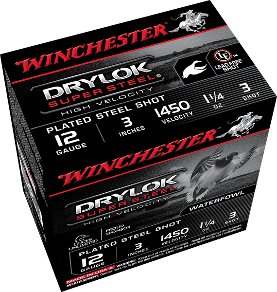 Winchester Drylok 12 Gauge 3" 1 1/4 oz. #3