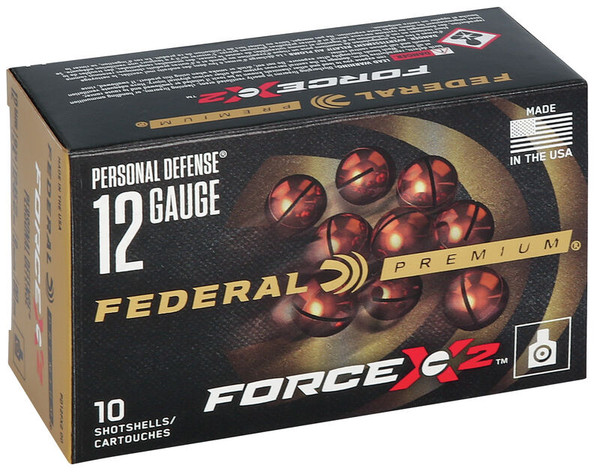 Federal Personal Defense Shotshell Force X2 12 Gauge 2.75" 9 Pellets  #00 Buck