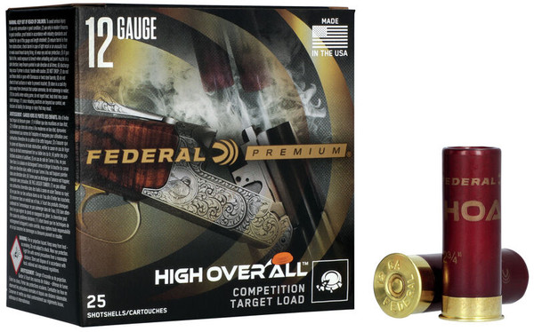 Federal High Over All 12 Gauge 2.75" 1 1/8 oz. #8