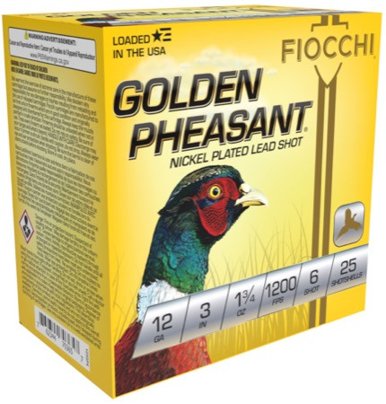 Fiocchi Golden Pheasant 12 Gauge 3" 1 3/4 oz. #6