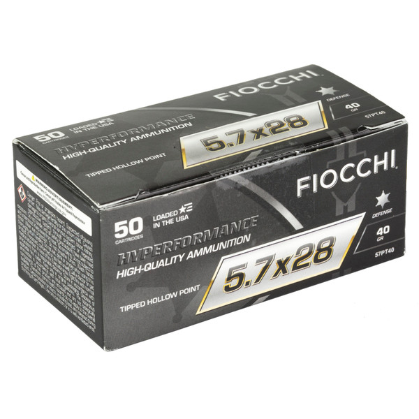 Fiocchi 5.7x28mm 40gr Hollow Point (HP) ammunition