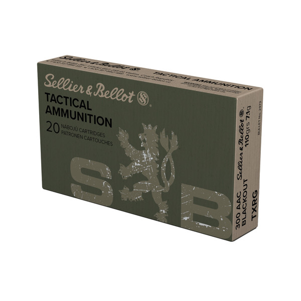 Sellier & Bellot .300 AAC Blackout 110gr Polymer Tipped ammunition