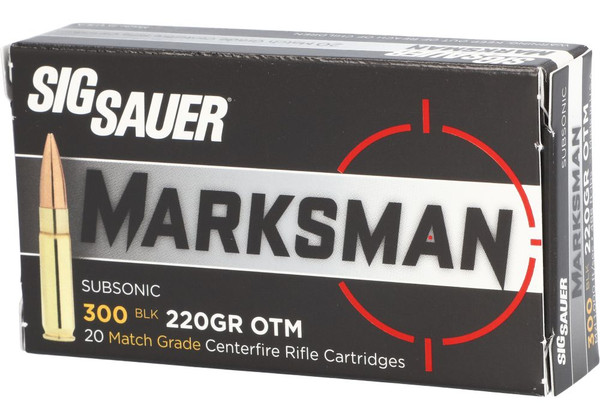 Sig Sauer Elite Marksman .300 AAC Blackout 220 Grain Open Tip Match (OTM)