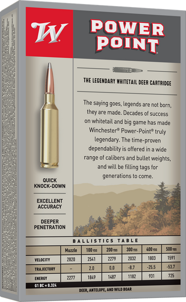 Winchester 6.5mm Creedmoor 129gr Polymer Tipped ammunition