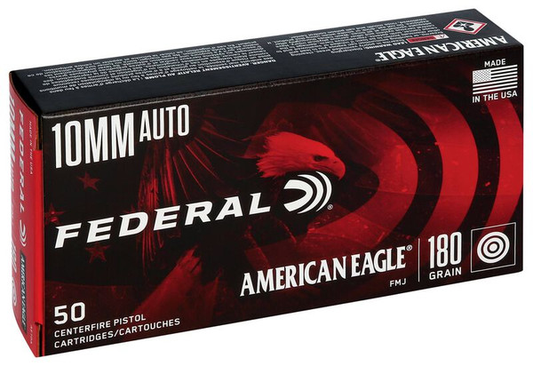 Federal 10mm 180gr Full Metal Jacket (FMJ) ammunition