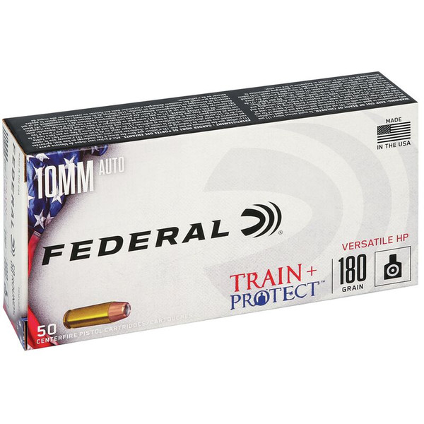 Federal 10mm 180gr Jacketed Hollow Point (JHP) ammunition