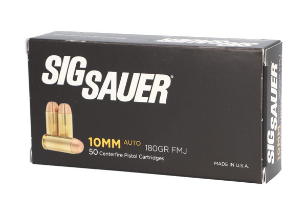 Sig Sauer 10mm 180 Grain Full Metal Jacket (FMJ)