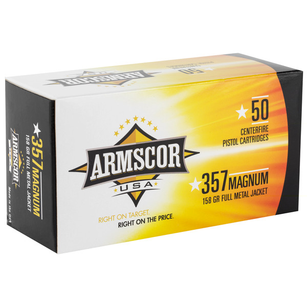 Armscor .357 Magnum 158gr Full Metal Jacket (FMJ) ammunition
