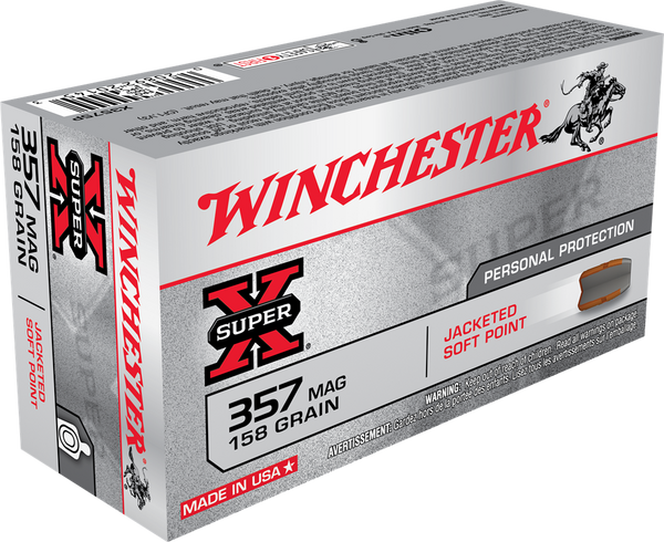 Winchester .357 Magnum 158gr Soft Point ammunition