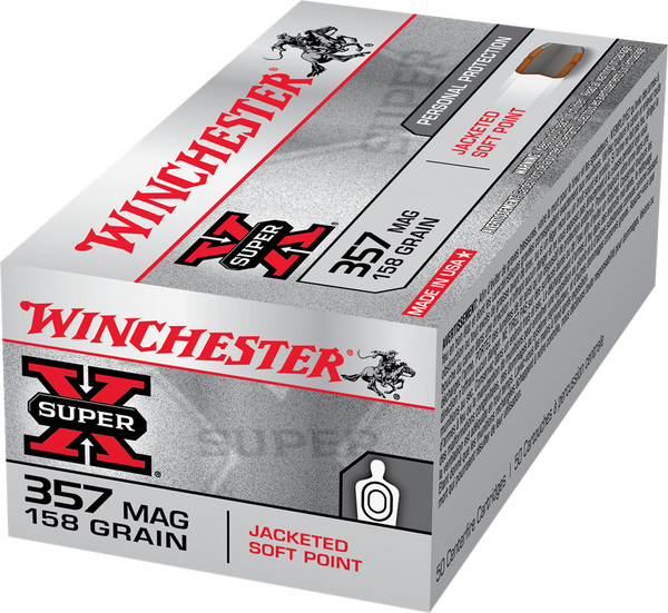 Winchester .357 Magnum 158gr Soft Point ammunition