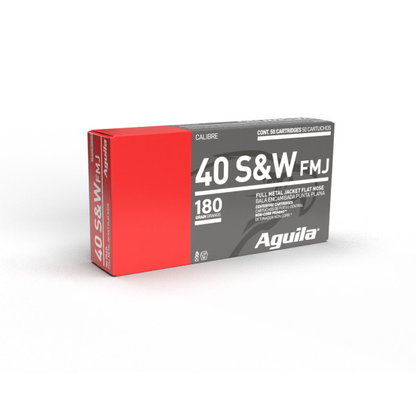 Aguila .40 S&W 180 Grain Full Metal Jacket (FMJ)