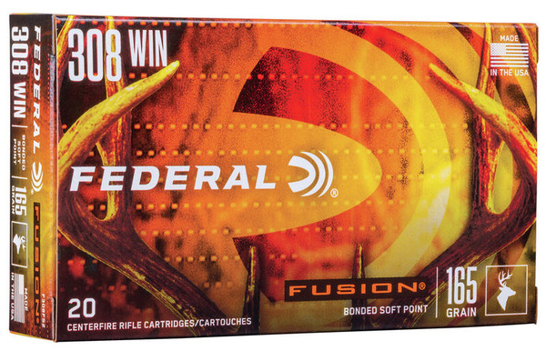 Federal Fusion .308 Winchester 165 Grain Soft Point