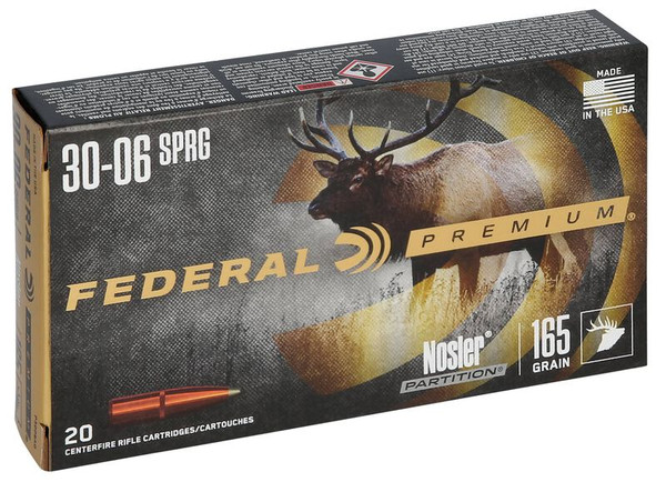 Federal .30-06 Springfield 165gr Soft Point ammunition