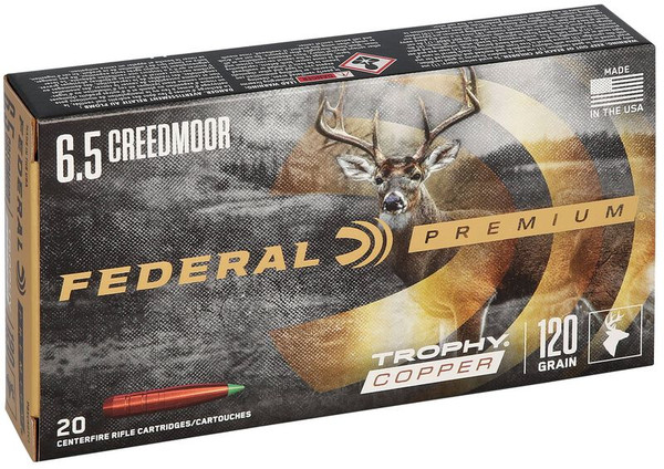 Federal 6.5mm Creedmoor 120gr Polymer Tipped ammunition