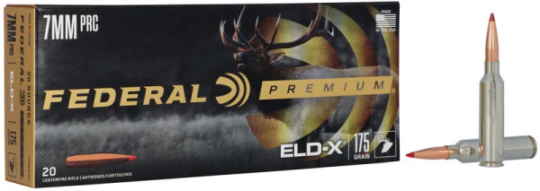 Federal 7mm PRC 175gr Polymer Tipped ammunition
