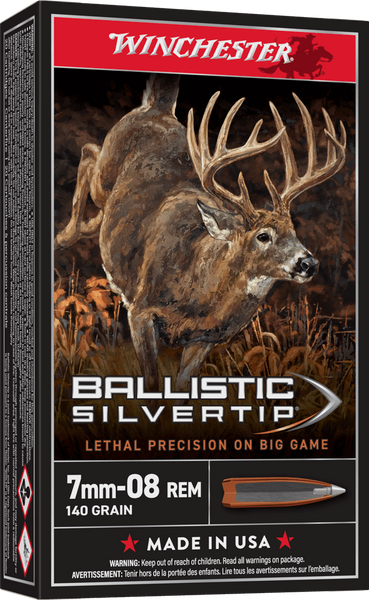 Winchester 7mm-08 Remington 140gr Polymer Tipped ammunition
