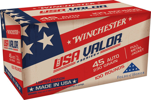 Winchester .45 ACP 230gr Full Metal Jacket (FMJ) ammunition
