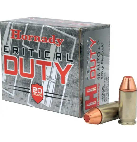 Hornady .45 ACP 220gr Polymer Tipped ammunition