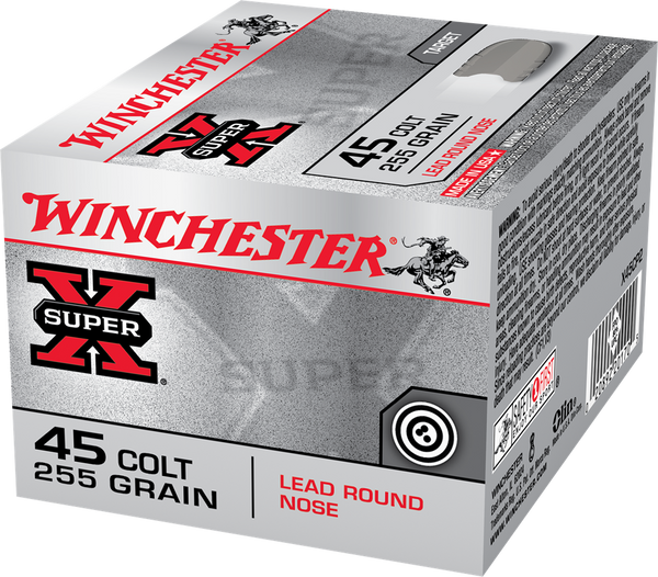 Winchester .45 Colt 255gr Lead Round Nose (LRN) ammunition