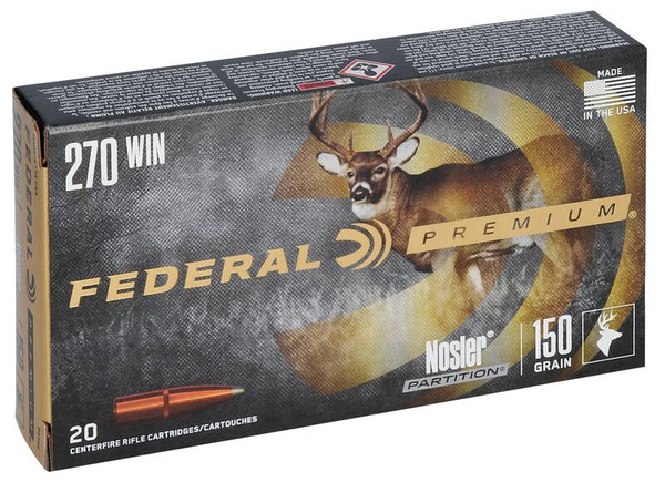 Federal .270 Winchester 150gr Soft Point ammunition