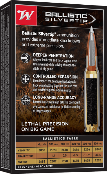 Winchester Ballistic Silvertip .270 Win 130 Grain Polymer Tipped
