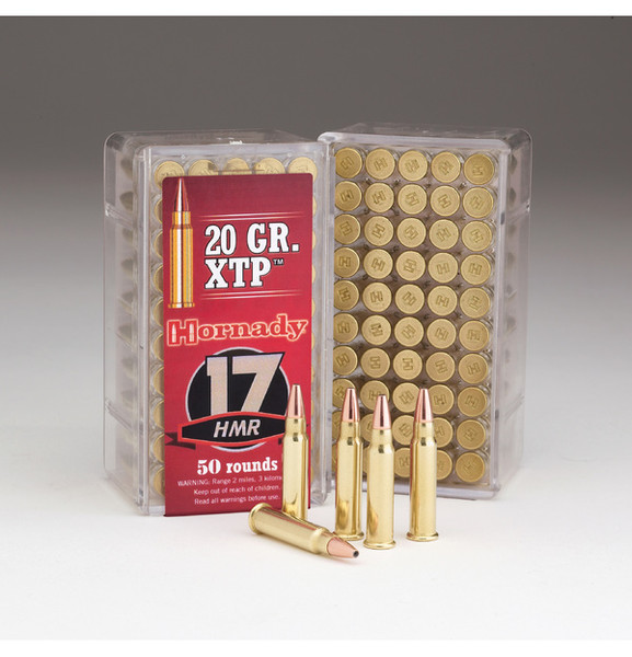 Hornady .17 HMR 20gr Jacketed Hollow Point (JHP) ammunition