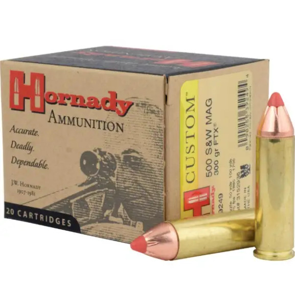 Hornady Custom .500 S&W 300 Grain FTX