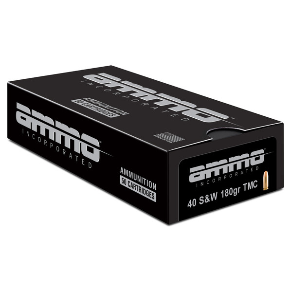 Ammo Inc .40 S&W 180gr Total Metal Coating (TMC) ammunition