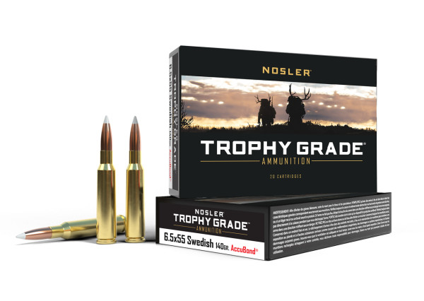 NOSLER 6.5x55mm 140gr Polymer Tipped ammunition