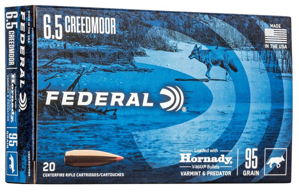 Federal 6.5mm Creedmoor 95gr Polymer Tipped ammunition