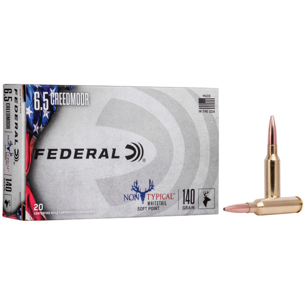 Federal 6.5mm Creedmoor 140gr Soft Point ammunition