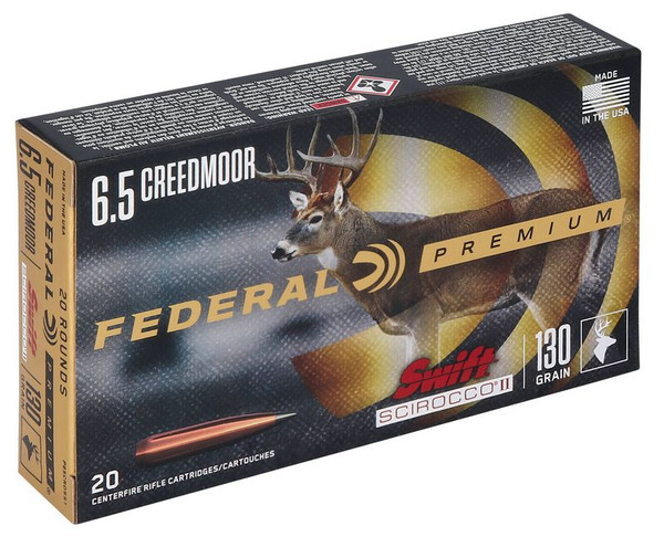 Federal 6.5mm Creedmoor 130gr Polymer Tipped ammunition