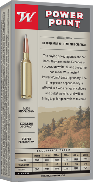 Winchester .325 Winchester Short Magnum 220gr Soft Point ammunition