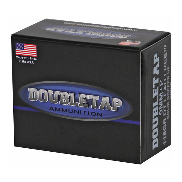 DoubleTap Ammunition 9mm Luger 115gr Hollow Point (HP) ammunition